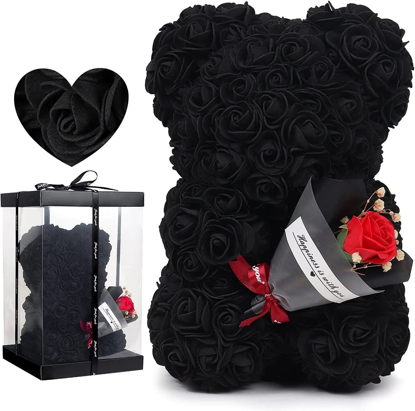Elegant Artificial Rose Teddy Bear - Home Decor Gifts - Viralero