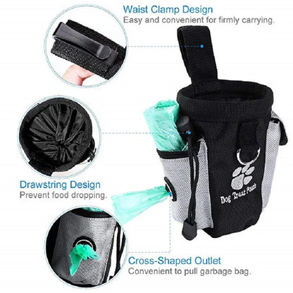 ChewSphere™ Dog Treat & Training Bag | Portable Pet Snack Pouch with Waist Clip - Viralero