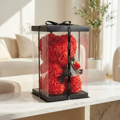 Elegant Artificial Rose Teddy Bear - Home Decor Gifts - Viralero