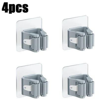 Self-Adhesive Broom & Mop Wall Holder