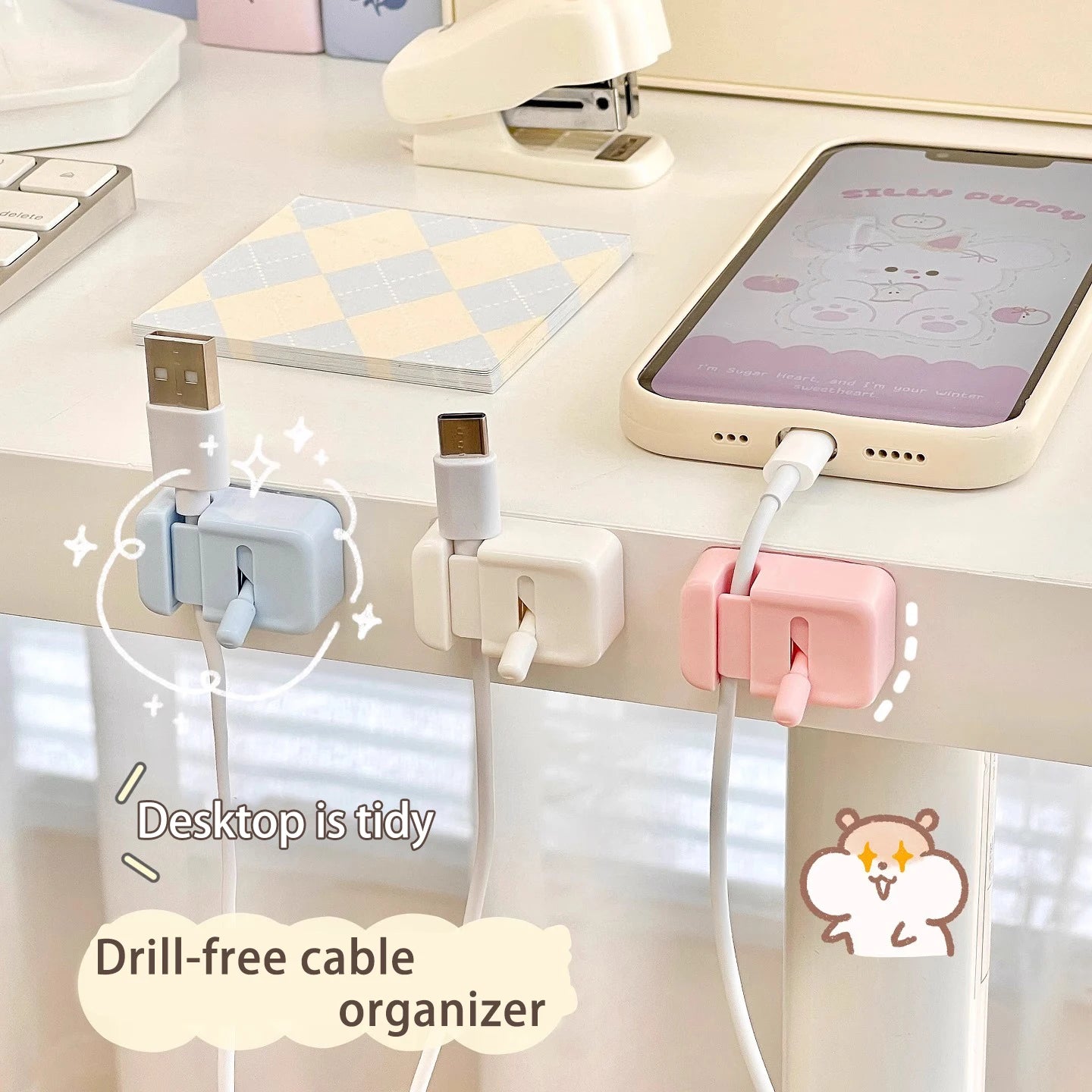 No-Drill Cable Management Clips