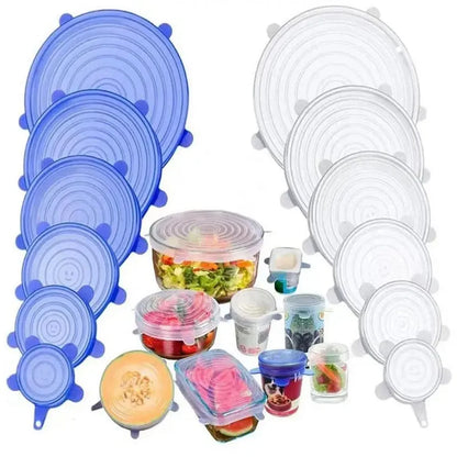 Silicone Stretch Lids – 6 Pack