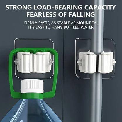 Self-Adhesive Broom & Mop Wall Holder