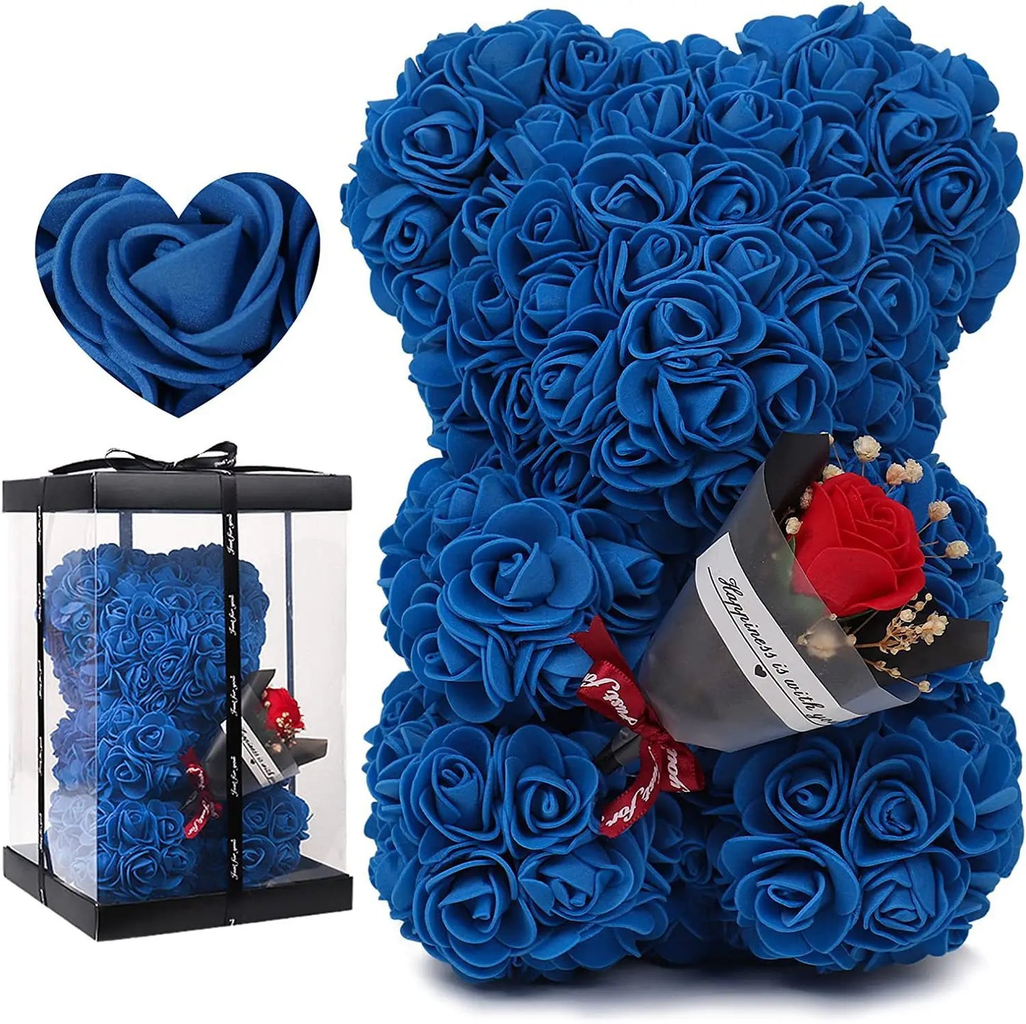 Elegant Artificial Rose Teddy Bear - Home Decor Gifts - Viralero