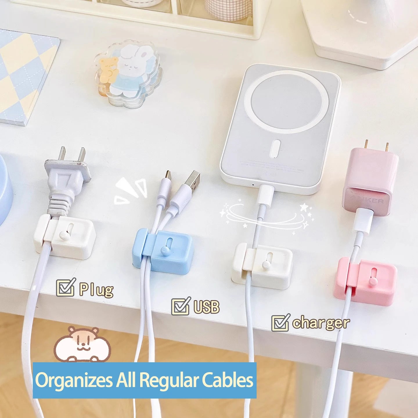 No-Drill Cable Management Clips